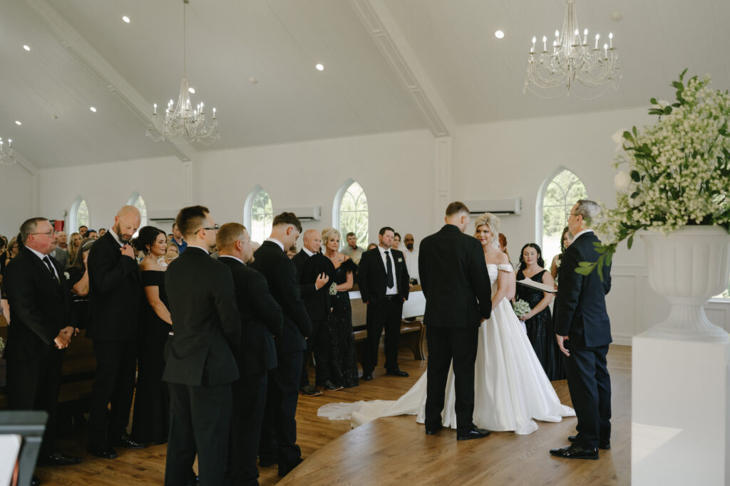The Springs Chapel wedding ceremony