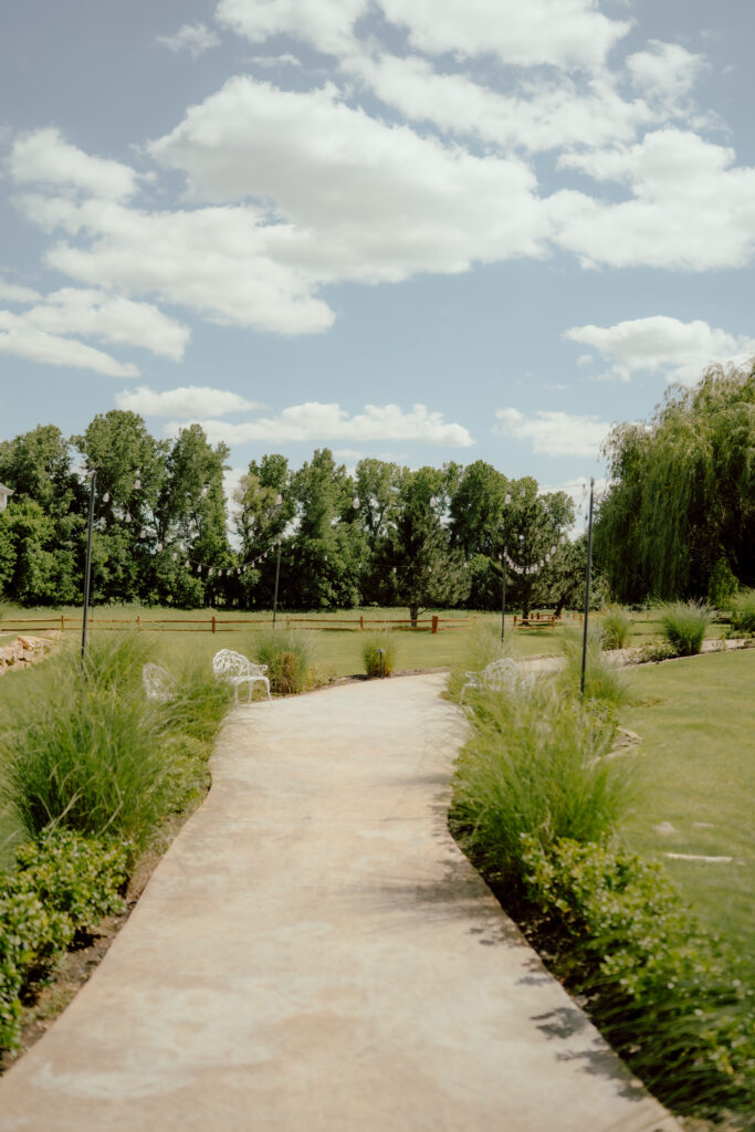 pathway at the springs wedding venue