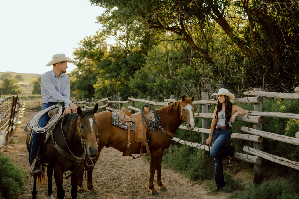 western couples photos with horses