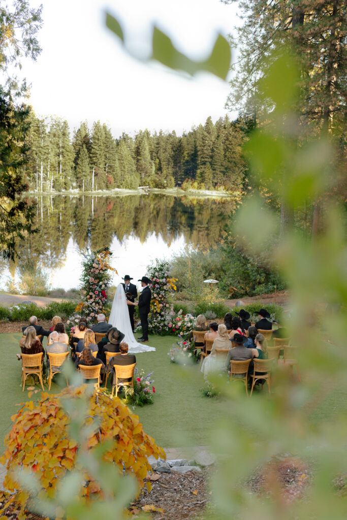 western elegance wedding ceremony