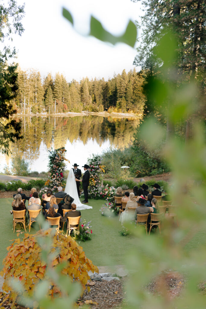 western elegance luxury wedding ceremony