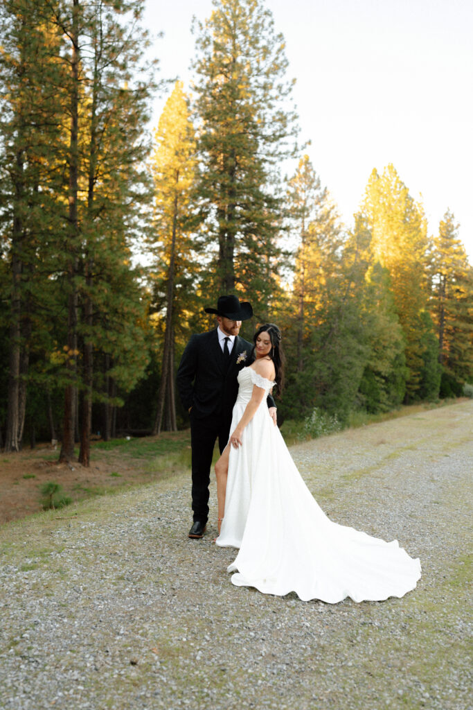 western elegance wedding portrait
