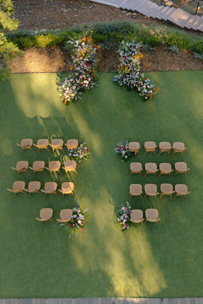 western elegance intimate wedding ceremony site