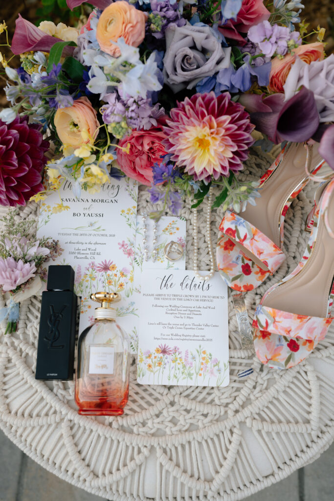 western elegance wedding details