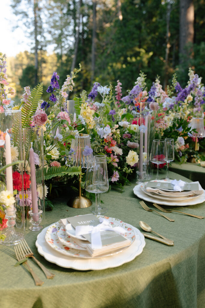 western elegance wedding table