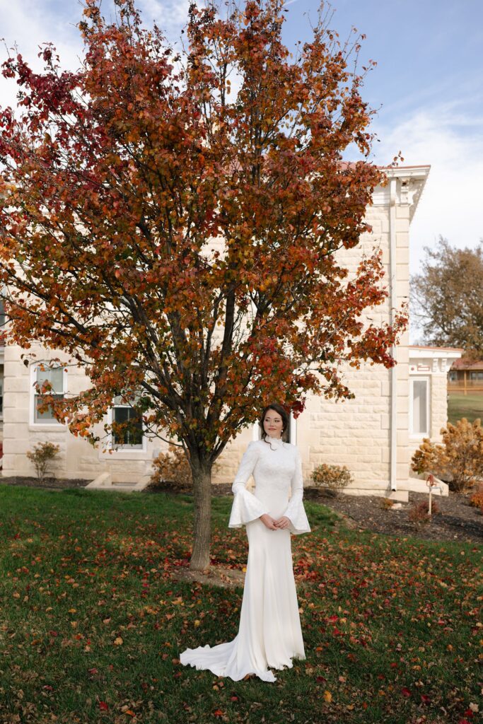 Clover Cliff Ranch bridal portrait