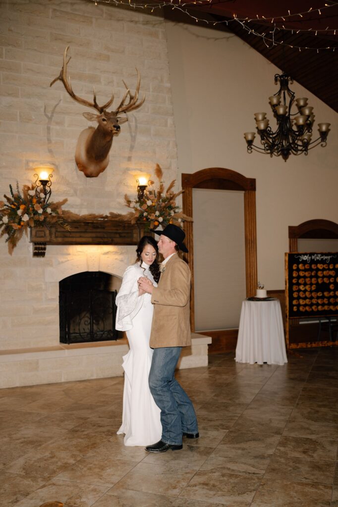 first dance at Clover Cliff Ranch
