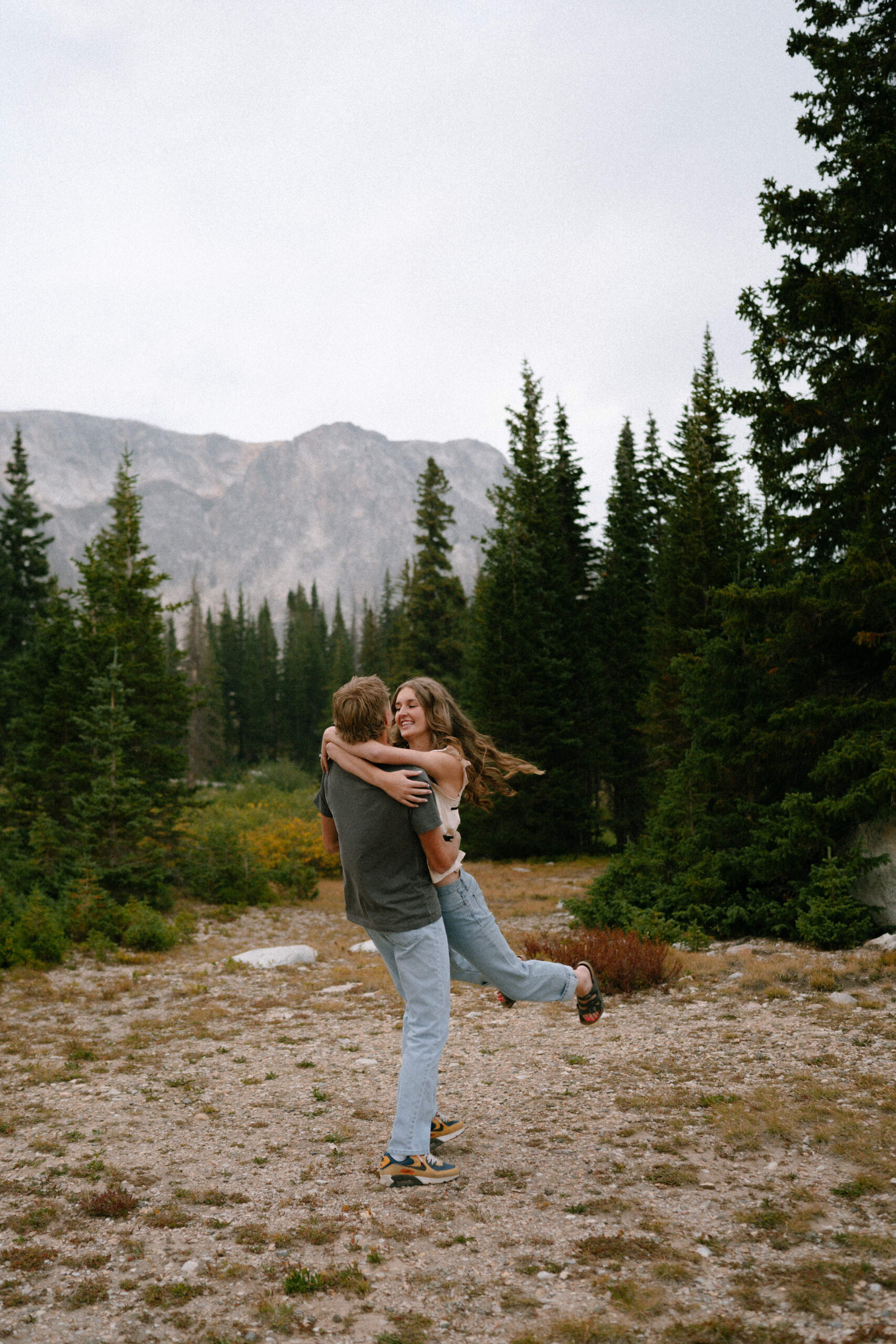 Wyoming engagement photo