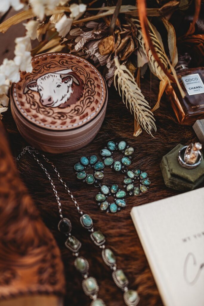 western wedding earrings