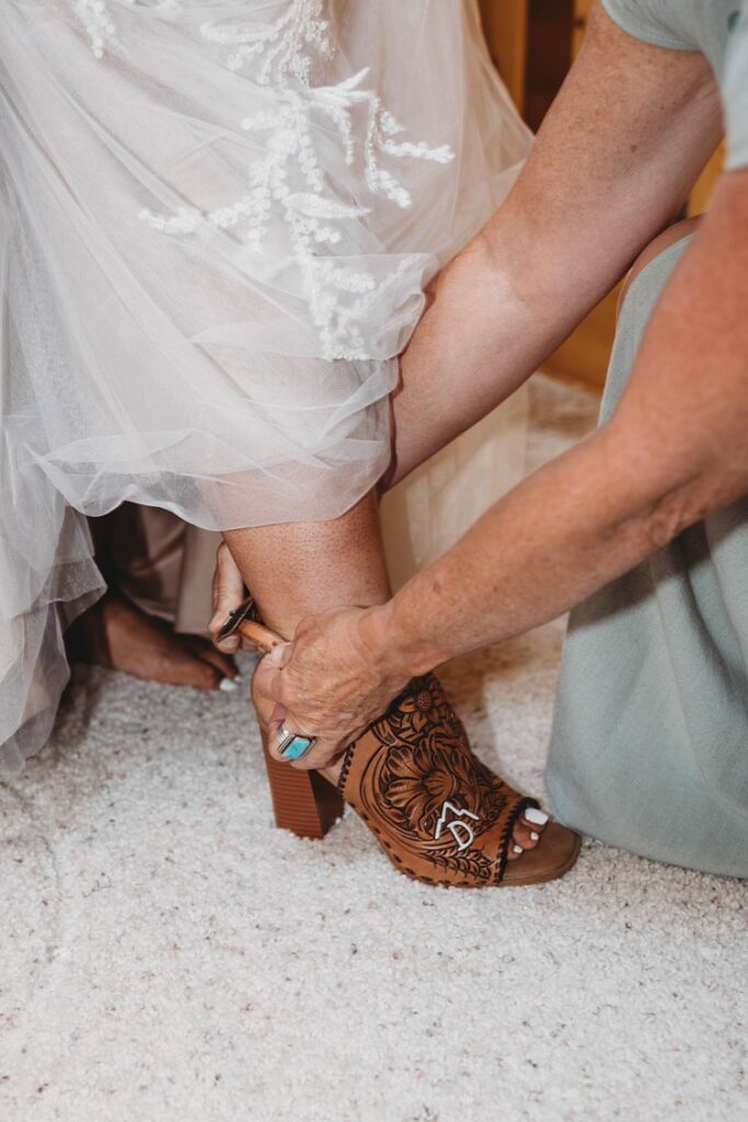 tooled western wedding shoes