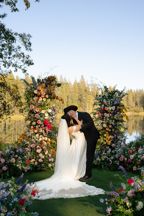 western wedding ceremony arch